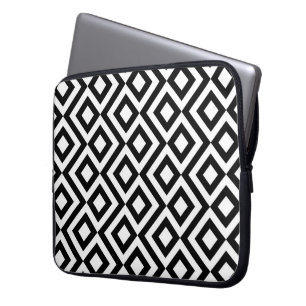Housse Pour Ordinateur Portable Mander noir et blanc