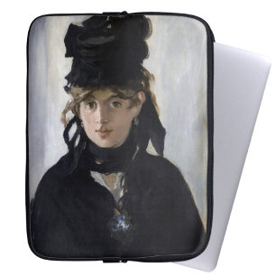 Housse Pour Ordinateur Portable Manet - Berthe Morisot avec un bouquet de violette