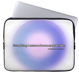 Housse Pour Ordinateur Portable Manifestation d'Aura Violette Esthétique