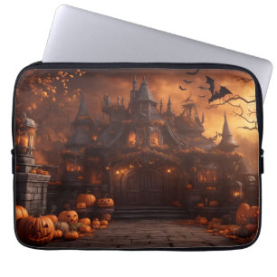 Housse Pour Ordinateur Portable Manoir gothique Éffrayant Halloween Maison effraya