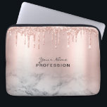 Housse Pour Ordinateur Portable Maquillage Artiste Parties scintillant  Rose Marbr<br><div class="desc">Rose Parties scintillant tendance gouttes d'or Lashes script Rose Gold Marble Portable manche. Fabuleux maquillage Artiste Eyelash Lashes design avec texte de calligraphie script, parties scintillant d'or rose et arrière - plan élégant accrocheur. Personnalisez ce design de pochette pour ordinateur portable féminin en ajoutant votre nom, votre profession, choisissez votre...</div>