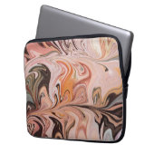 Housse Pour Ordinateur Portable Marble Forms – Pink & Beige Soft Marble (devant gauche)