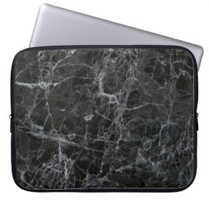 Housse Pour Ordinateur Portable Marbre noir