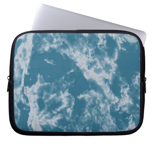 Housse Pour Ordinateur Portable Marbre sarcelle (Devant)