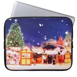 Housse Pour Ordinateur Portable Marché de Noël de Tallinn. 