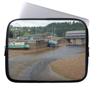 Housse Pour Ordinateur Portable Marée basse à la baie de Fundy à St. Martins, Nouv