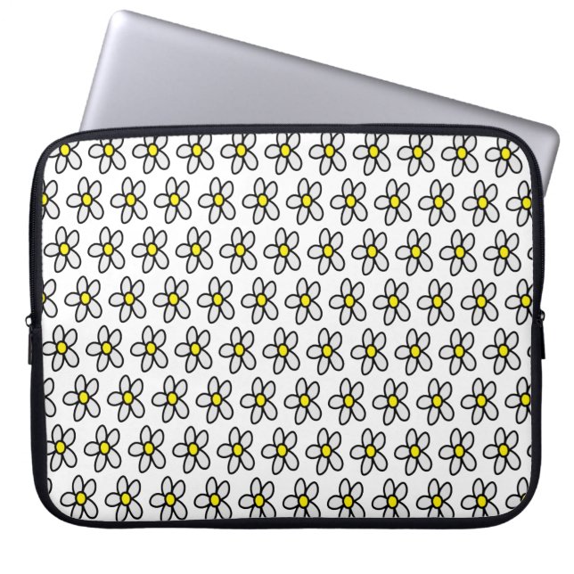 Housse Pour Ordinateur Portable Marguerites (Devant)