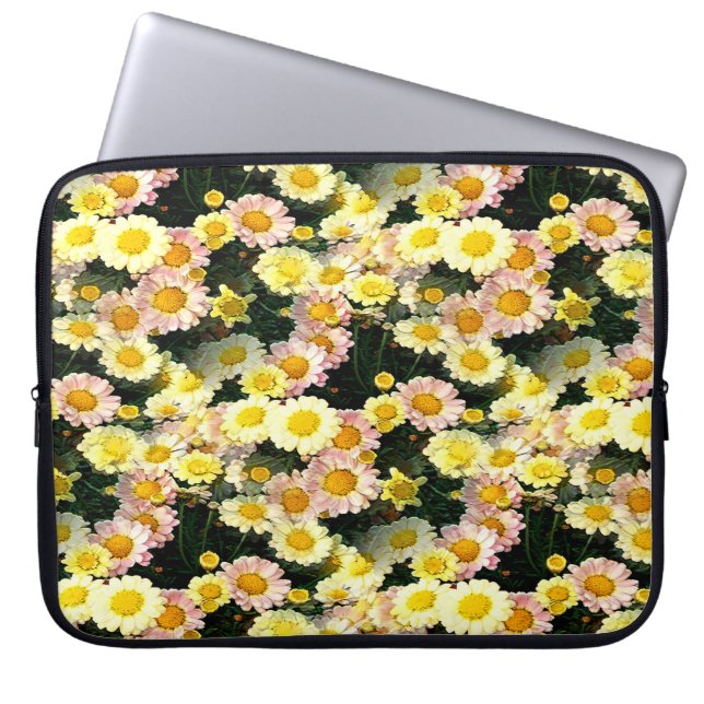 Housse Pour Ordinateur Portable Marguerites à profusion...... (Devant)