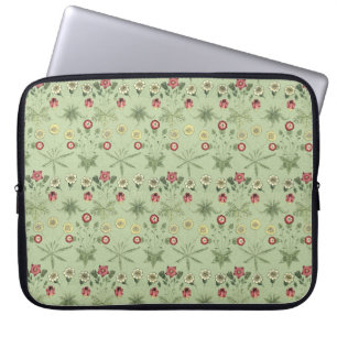 Housse Pour Ordinateur Portable Marguerites de conception de Vieux Monde en vert