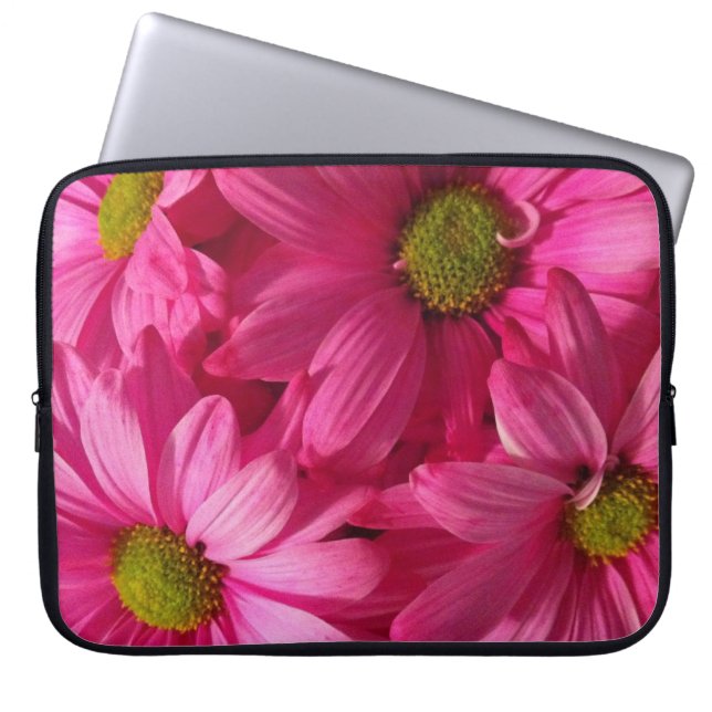 Housse Pour Ordinateur Portable Marguerites roses (Devant)