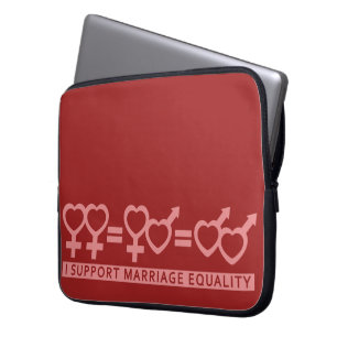Housse Pour Ordinateur Portable Mariage Égalité / One Love personnalisation de man