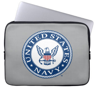 Housse Pour Ordinateur Portable Marine américaine Navy Alt Emblem