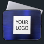 Housse Pour Ordinateur Portable Marine Blue Metallic - Logo sur mesure promotionne<br><div class="desc">Moderne Marine Bleu Faux Métallic Inoxydable Élégant Votre logo personnalisé Coque publicitaire promotionnel pour ordinateur portable ou manches promotionnelles (promo). Ce coque informatique professionnel de classe peut être customisé pour inclure votre entreprise ou logo d'entreprise.</div>