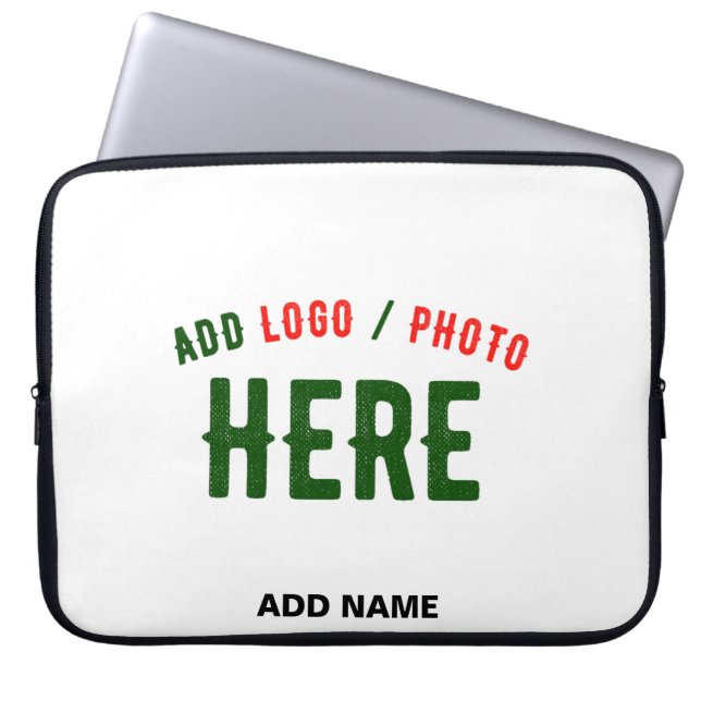 HOUSSE POUR ORDINATEUR PORTABLE MARQUE BLANCHE MODERNE ET PERSONNALISABLE VÉRIFIÉE (Devant)