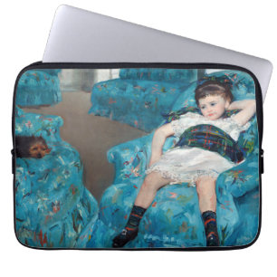 Housse Pour Ordinateur Portable Mary Cassatt - Petite fille dans un fauteuil bleu