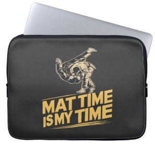 Housse Pour Ordinateur Portable Mat Time est mon temps Jiu Jitsu Mat Mastercard BJ