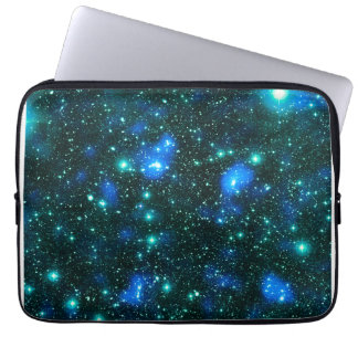 Housse Pour Ordinateur Portable Matière Sombre Bleu Turquoise