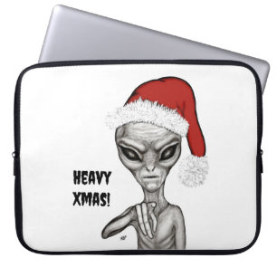 Housse Pour Ordinateur Portable Mauvais Alien, Lourds Noël !