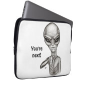 Housse Pour Ordinateur Portable Mauvais Alien, Tu es le prochain ! (Devant droit)