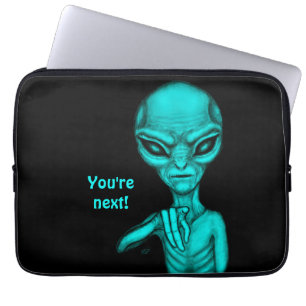 Housse Pour Ordinateur Portable Mauvais Alien, Tu es le prochain !