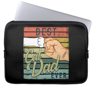 Housse Pour Ordinateur Portable Meilleur Chat Papa Jamais Chat Papa Ghetto Poing