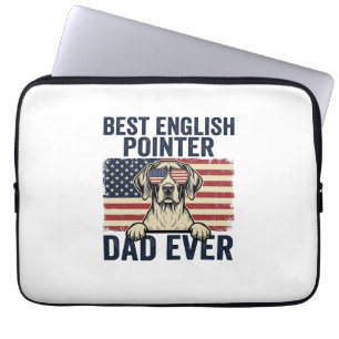 Housse Pour Ordinateur Portable Meilleur Papa Pointer Anglais de tous les temps Ch