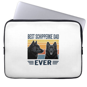 Housse Pour Ordinateur Portable Meilleur papa Schipperke de tous les temps Design