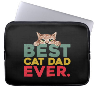 Housse Pour Ordinateur Portable Meilleur père de chat jamais