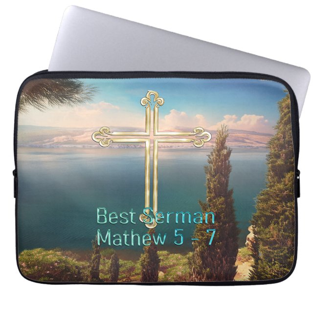 Housse Pour Ordinateur Portable Meilleur sermon (Devant)
