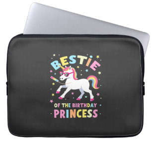 Housse Pour Ordinateur Portable Meilleure amie de la princesse de l'anniversaire f