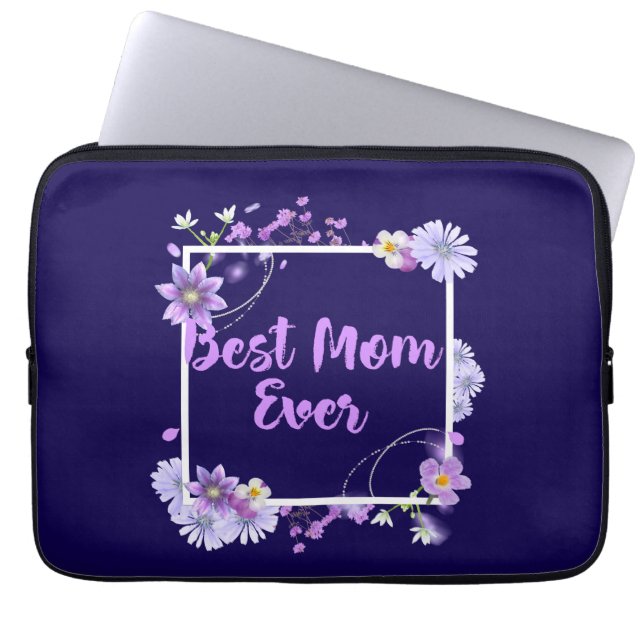 Housse Pour Ordinateur Portable Meilleure maman jamais (Devant)