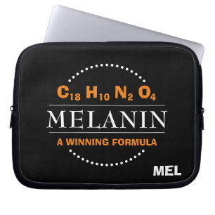 Housse Pour Ordinateur Portable MELANIN Formule gagnante Monogramme