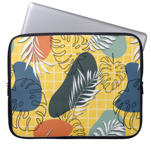 Housse Pour Ordinateur Portable Memphis été sans soudure motif, formes abstraites