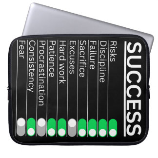 Housse Pour Ordinateur Portable Menu Paramètres de réussite Coque d'ordinateur por
