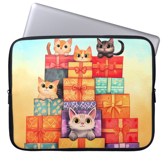 Housse Pour Ordinateur Portable Meow Gift Birthday Tower (Devant)