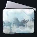 Housse Pour Ordinateur Portable Mer Forestière<br><div class="desc">Mer de forêt II par Juin Erica Vess. Ce design évoque une atmosphère de mer relaxante avec une variété de formes et de tons bleus.</div>