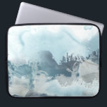 Housse Pour Ordinateur Portable Mer Forestière<br><div class="desc">Mer de forêt II par Juin Erica Vess. Ce design évoque une atmosphère de mer relaxante avec une variété de formes et de tons bleus.</div>