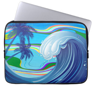 Housse Pour Ordinateur Portable Mer Océan Grande Vague Eau
