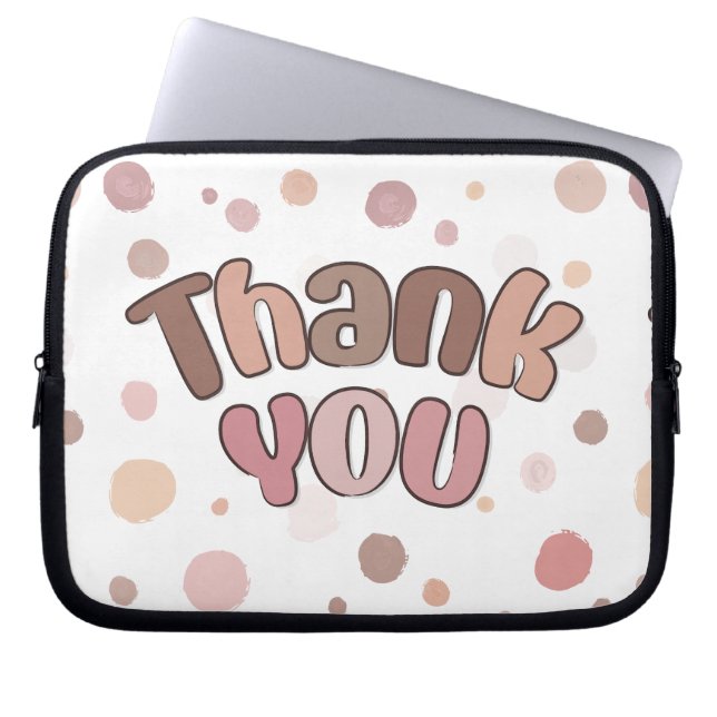 Housse Pour Ordinateur Portable Merci (Devant)