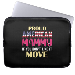 Housse Pour Ordinateur Portable Mère Art Fière Maman Américaine