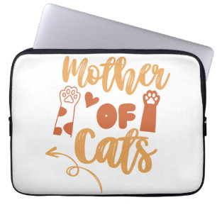 Housse Pour Ordinateur Portable Mère des chats