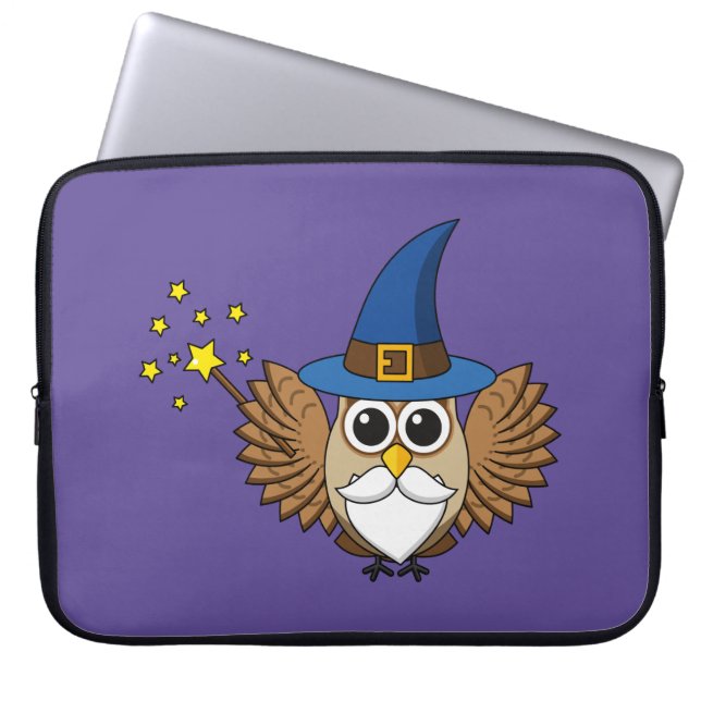 Housse Pour Ordinateur Portable Merlin mignon, sortilège (Devant)