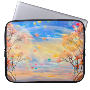 Housse Pour Ordinateur Portable Merveilleuse vue sur le coucher du soleil, arrière