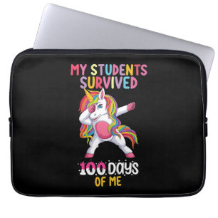 Housse Pour Ordinateur Portable Mes élèves ont survécu 100 jours de moi professeur