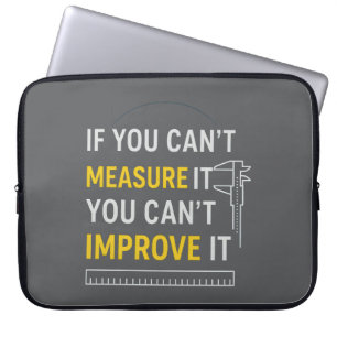 Housse Pour Ordinateur Portable Mesurez-Le, Améliorez-Le - Motivation Lean Six Sig