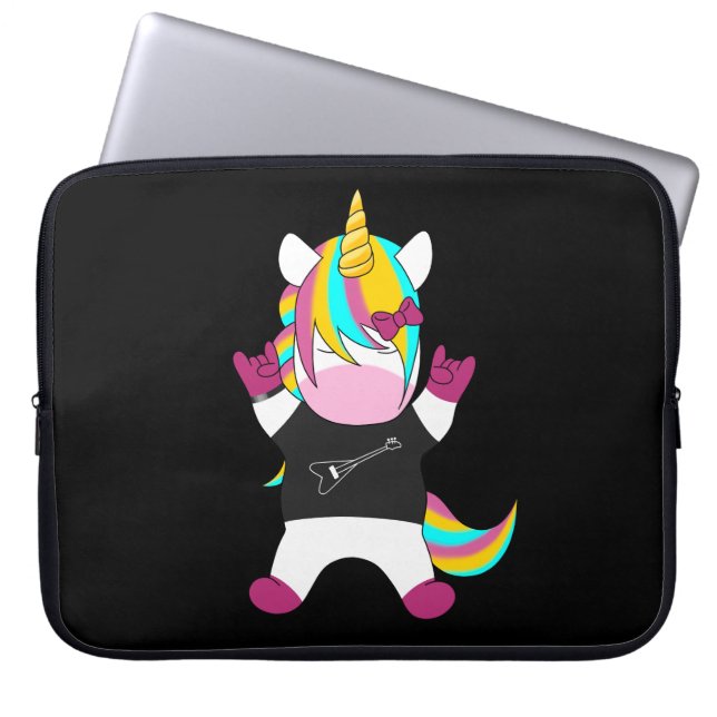 Housse Pour Ordinateur Portable Metal unicorn (Devant)