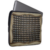 Housse Pour Ordinateur Portable Metallic Studs Pattern (Devant droit)