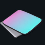 Housse Pour Ordinateur Portable mignon caisson ombre sirène rose Fuchsia turquoise<br><div class="desc">mignonette cailleté ombre sirène rose Fuchsia turquoise accessoires de mode. Accessoires maison pastel rose et turquoise ombre.</div>