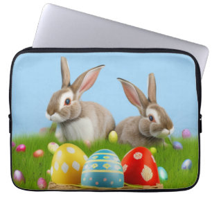 Housse Pour Ordinateur Portable Mignonne Bunnyfor Pâques pour une humeur positive