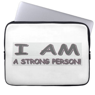 Housse Pour Ordinateur Portable Mignonne Expression Design STRONG PERSONNE" Achete